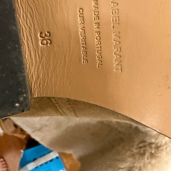 Isabel Marant Beige Derlyn Ankle Boots size 6 (36) - Picture 9 of 9